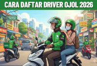 Ilustrasi cara daftar driver ojek online terbaru 2026